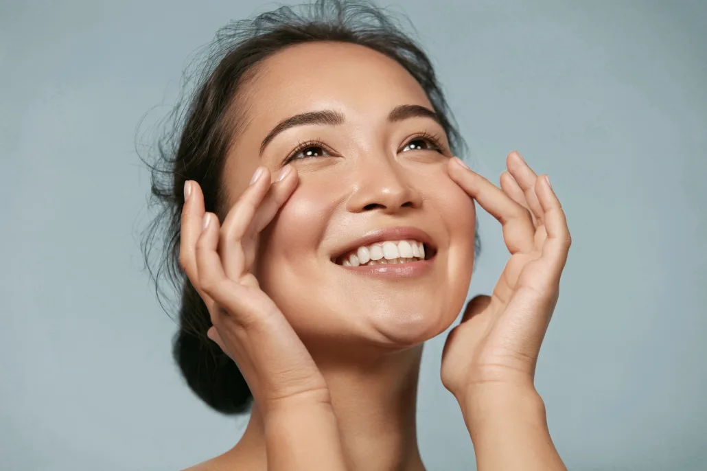 Woman displaying clear, hydrated skin to illustrate results from What is profhilo and how does it work?